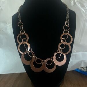 Copper Y2K circle Necklace Early 2000s